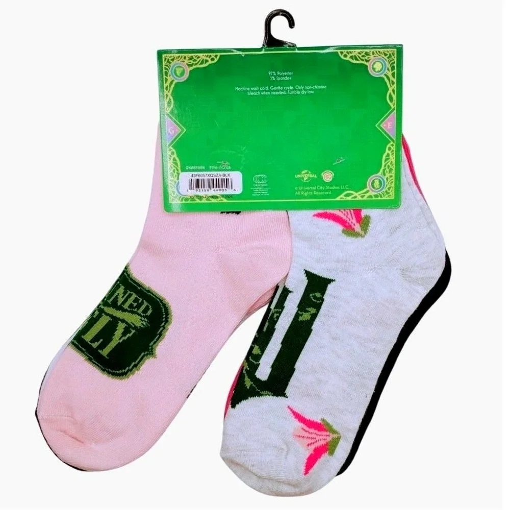 Wicked 8 Pair Ankle Socks Womens Shoe Size 4-10‎ Character Theme